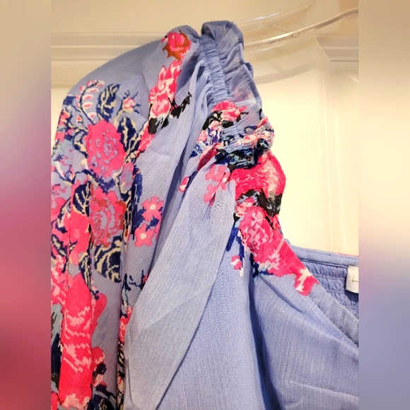 House of Harlow 1906 Cropped Ruffled/Ruched Top, Size S - Picture 2 of 6